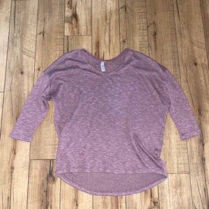 mauve sweater